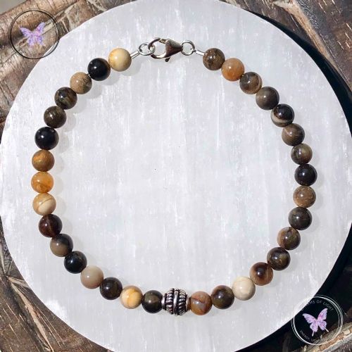 Men’s Petrified Wood Bracelet